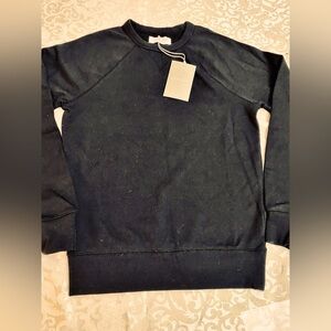 NWT Everlane, Crew black unisex sweatshirt, size xs